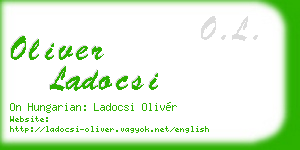 oliver ladocsi business card